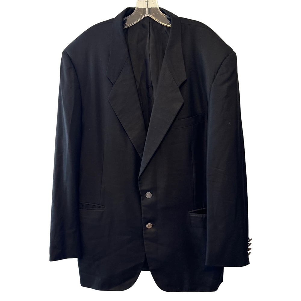 Vintage Royal Classic‎ by Tom James Vintage Custom Made Black Suit Coat